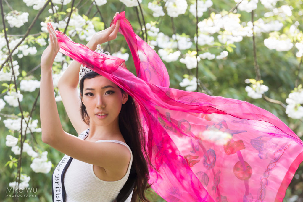 Shooting sakura with Miss Teenage British Columbia 2016 Ariel Cao