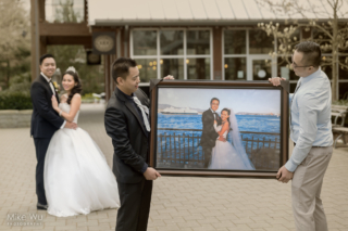 wedding, photo, portrait, frame, framing, vancouver wedding photographer, old barn community centre, stanley park, ubc, water, inception